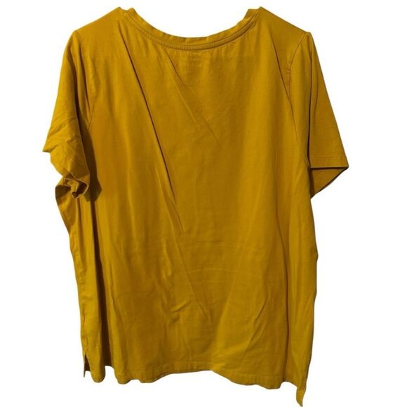 🌹AVA & VIV V NECK MUSTARD TEE - Picture 3 of 4